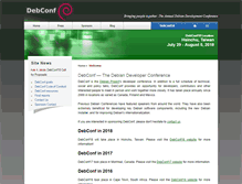 Tablet Screenshot of debconf.org