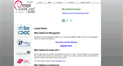 Desktop Screenshot of in2011.mini.debconf.org