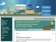 Tablet Screenshot of debconf12.debconf.org