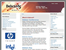 Tablet Screenshot of debconf5.debconf.org