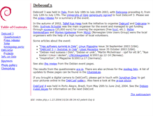 Tablet Screenshot of debconf3.debconf.org